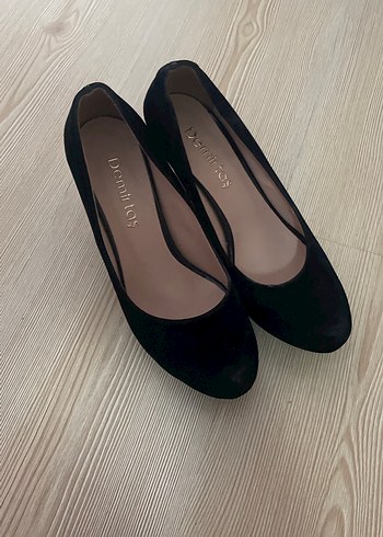 Siyah Kadın Dolgu Topuklu Stiletto - Görsel 5