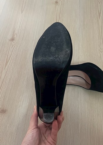 Siyah Kadın Dolgu Topuklu Stiletto - Görsel 3