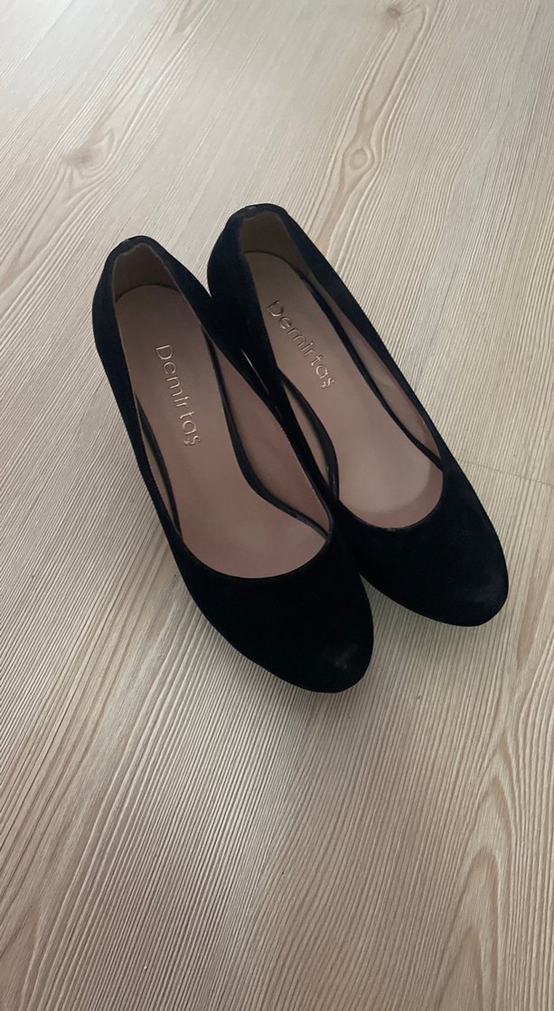 Siyah Kadın Dolgu Topuklu Stiletto - Görsel 5