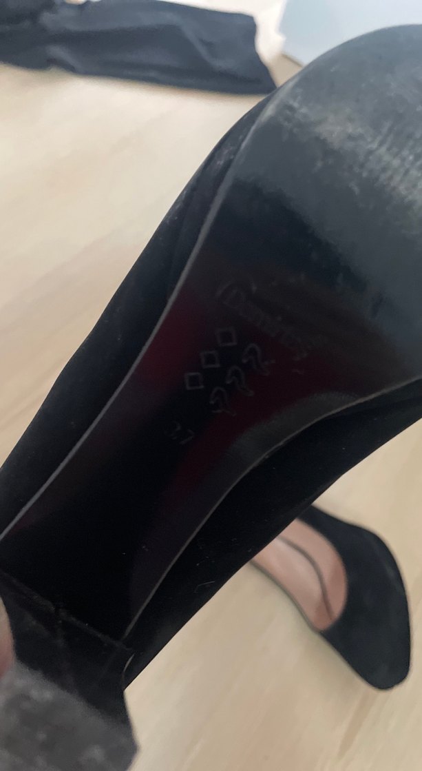 Siyah Kadın Dolgu Topuklu Stiletto - Görsel 4