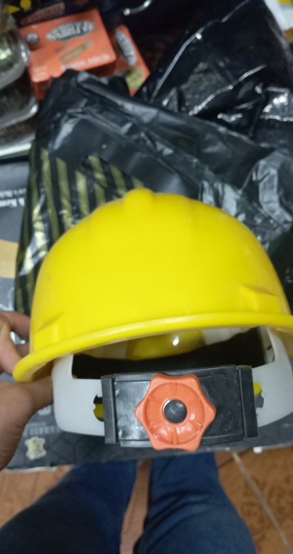 Sarı Plastik inşaat kaskı - Görsel 3