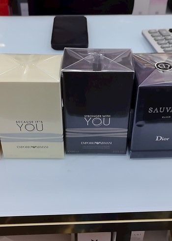 Dior ve Emporio Armani Erkek Parfüm Seti