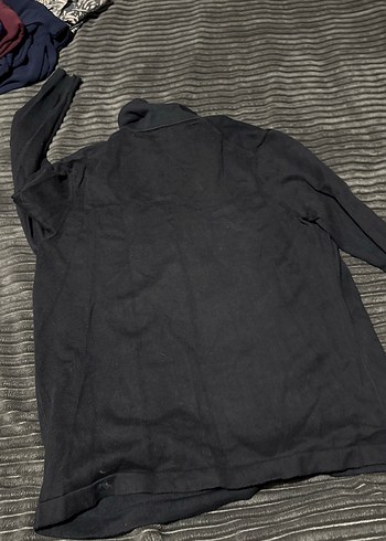 Fermuarlı Siyah Erkek Sweatshirt - Görsel 3