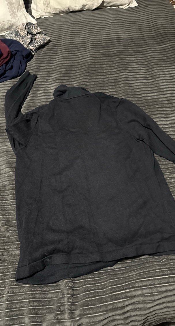 Fermuarlı Siyah Erkek Sweatshirt - Görsel 3