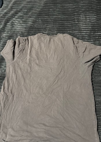 Gri Baskılı Oversize Erkek Tişört - Görsel 3