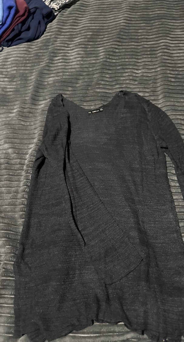 Siyah Kadın Uzun Kollu Triko - Görsel 3