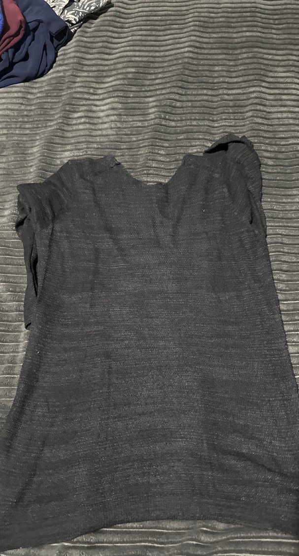 Siyah Kadın Uzun Kollu Triko - Görsel 4