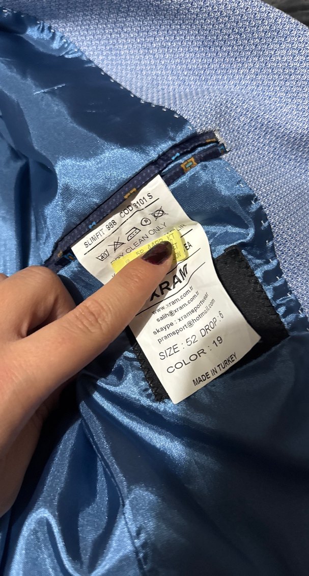 Mavi Erkek Ofis Takım Elbise Ceketi - Görsel 4