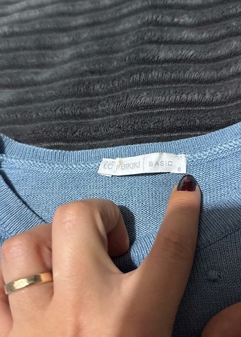 Mavi Kadın Uzun Kollu Triko Kazak - Görsel 2