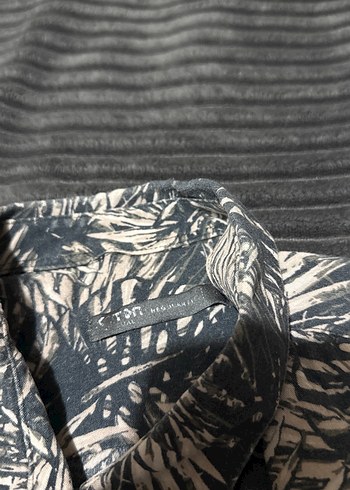 Gri Batik Desenli Kısa Kollu Erkek Gömlek - Görsel 2