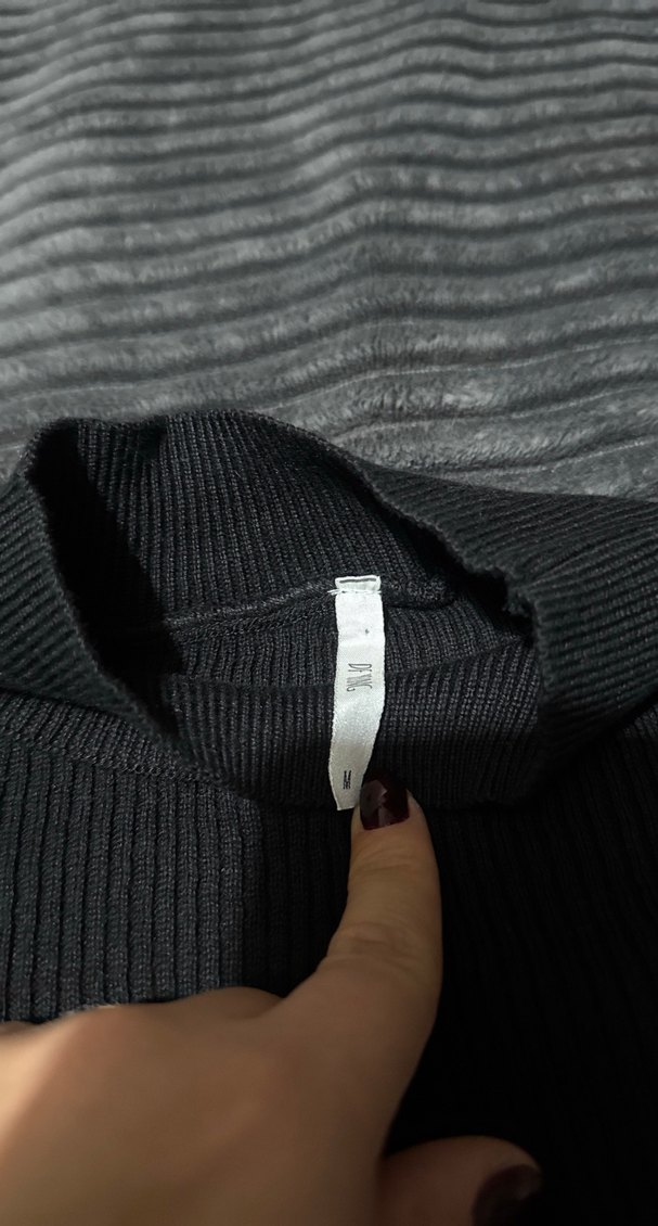 Renkli Detaylı Kadın Boğazlı Kazak - Görsel 2