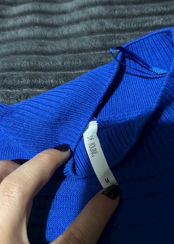 Mavi Kadın Boğazlı Triko Kazak - Görsel 3