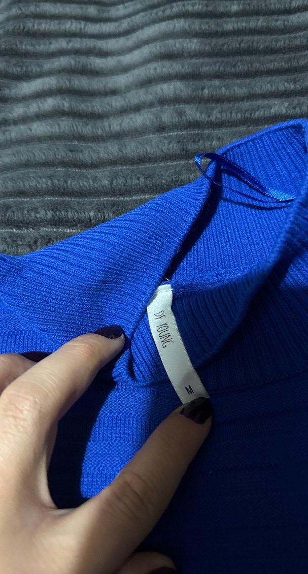 Mavi Kadın Boğazlı Triko Kazak - Görsel 3