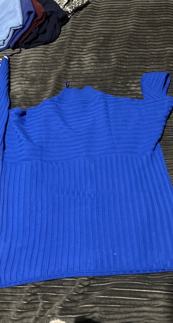 Mavi Kadın Boğazlı Triko Kazak - Görsel 4