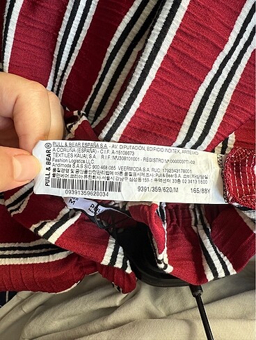 m Beden bordo Renk Pull&Bear Elbise