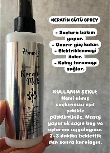Keratin bakım sütü - Görsel 3