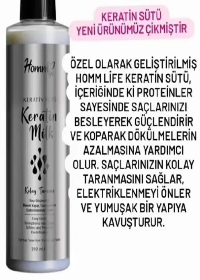Keratin bakım sütü - Görsel 2