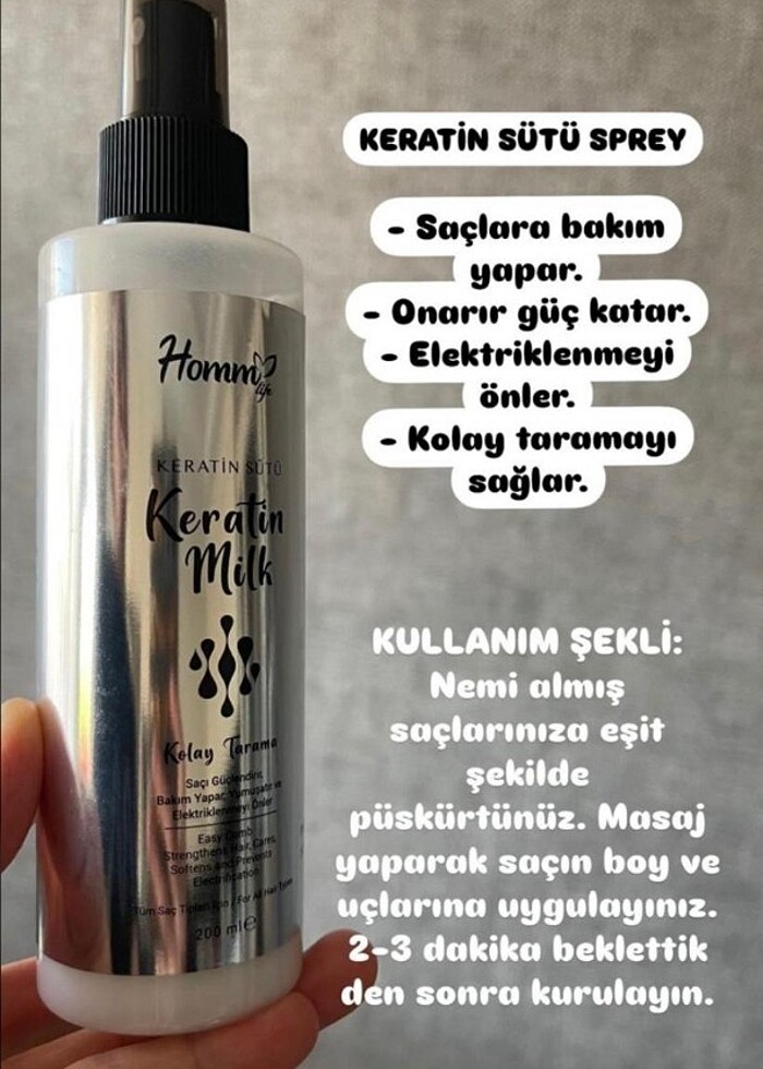 Keratin bakım sütü - Görsel 3