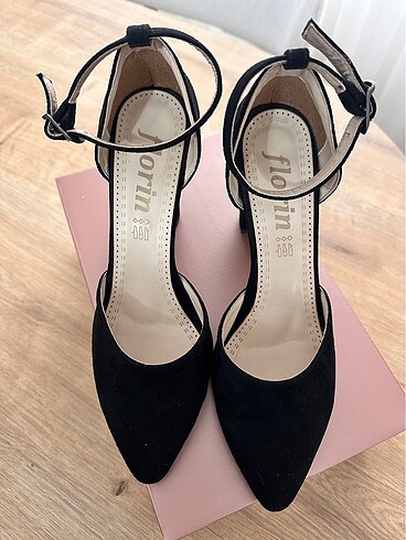 Süet topuklu ayakkabı - Görsel 2