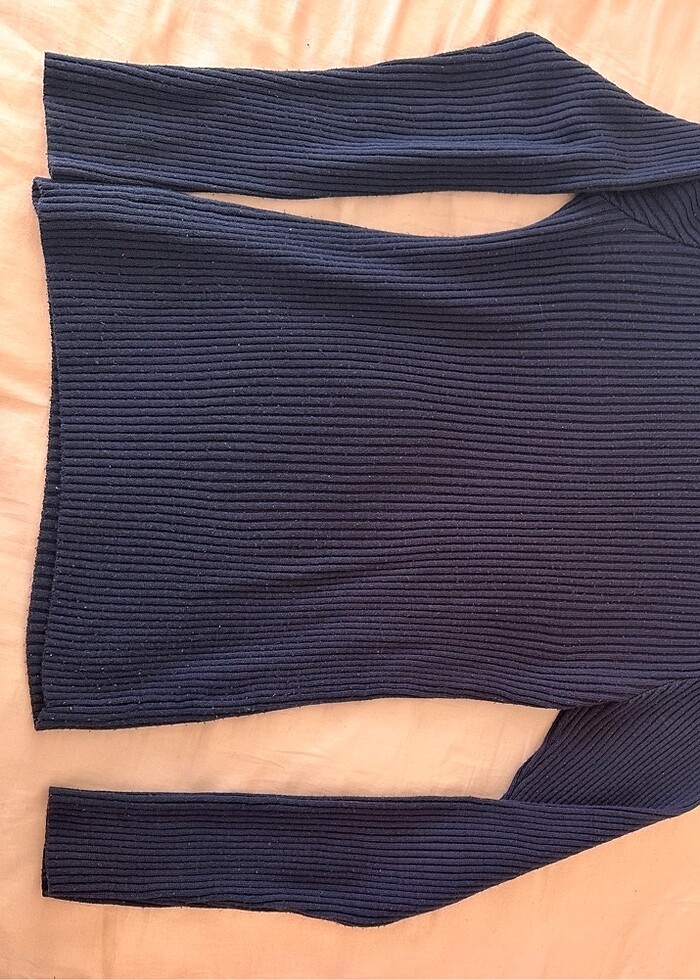 ERKEK-KOTON LACİVERT KAZAK - Görsel 2