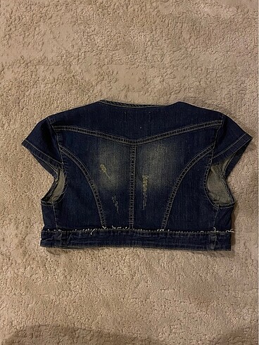 Dilvin y2k vintage kot ceket bolero