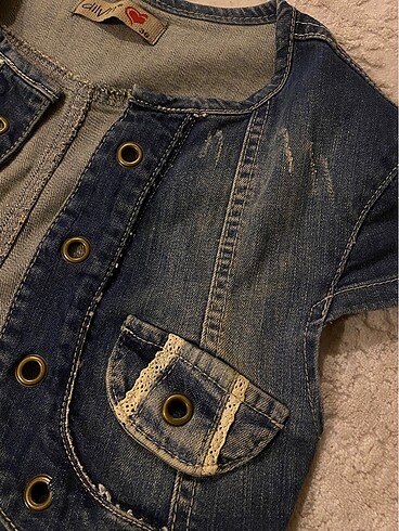 s Beden y2k vintage kot ceket bolero