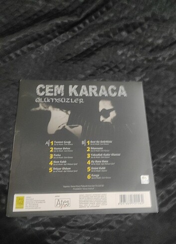Cem Karaca ölümsüzler plak 