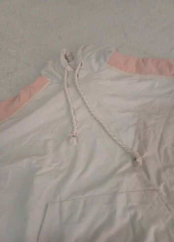 m Beden beyaz Renk Uzun sweatshirt