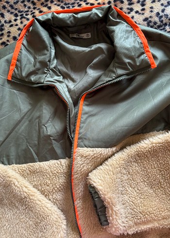 Kahverengi Peluş Detaylı Kadın Mont - Görsel 2