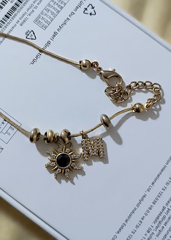 Pandora Zincir Detaylı Altın Renk Bohem Bileklik