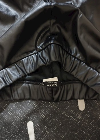 Siyah Deri tayt - Görsel 2