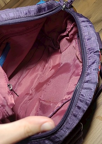 Mor Kemerli Günlük Kadın Çantası - Görsel 4