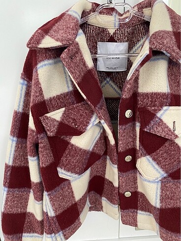 m Beden bordo Renk BERSHKA CEKET