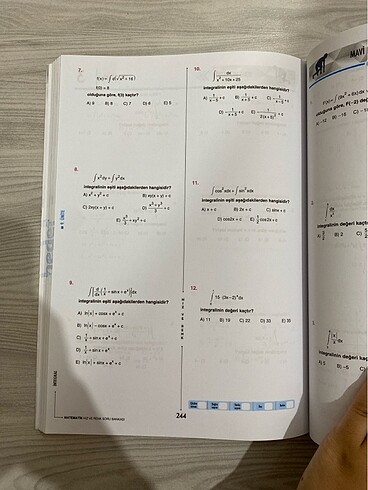  Beden Renk Hız ve Renk AYT Matematik Soru Bankası