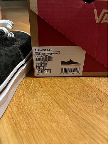 39 Beden haki Renk Vans Authentic Leopar Desenli Kadın Sneaker