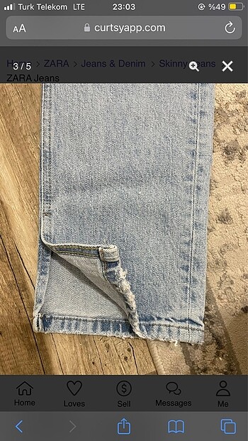 s Beden Zara straight jean
