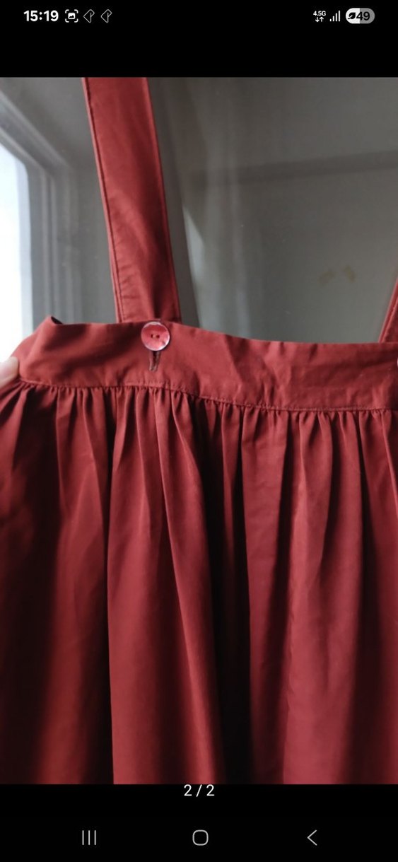 Bordo Askılı Uzun Tulum - Görsel 2