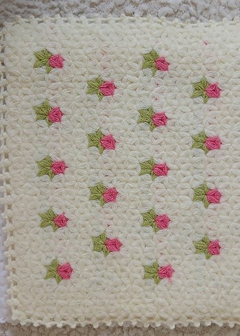 Nakışlı Renkli Örgü Banyo Lifi - Görsel 3