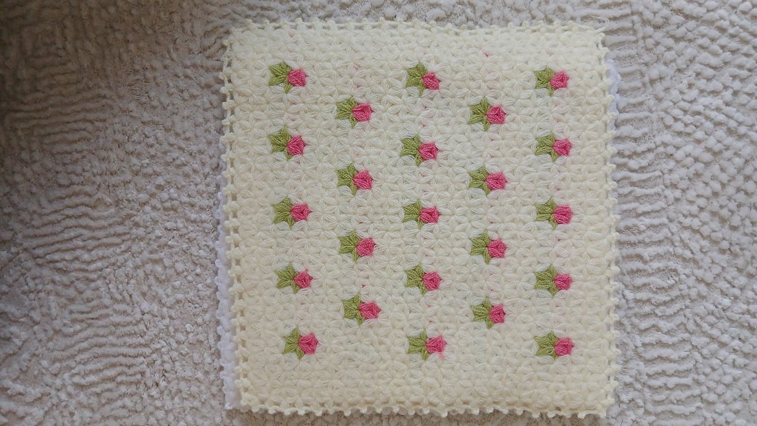 Nakışlı Renkli Örgü Banyo Lifi - Görsel 3