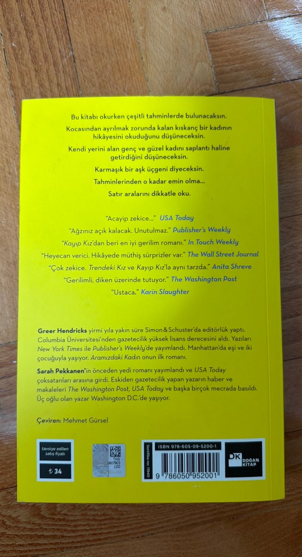 Aramızdaki Kadın - Greer Hendricks & Sarah Pekkanen - Görsel 2