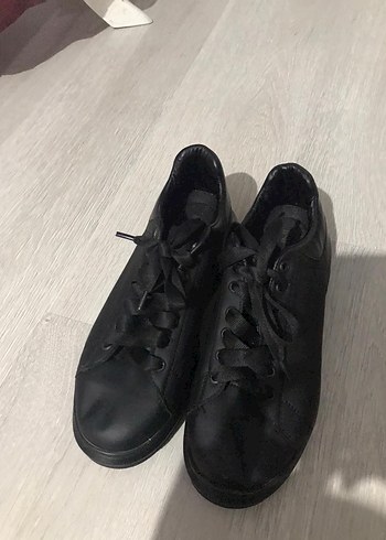 Siyah Kadın Spor Ayakkabı | Dolgu Topuklu - Görsel 5