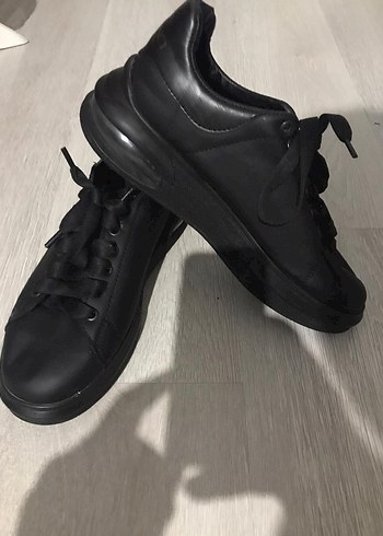 Siyah Kadın Spor Ayakkabı | Dolgu Topuklu - Görsel 2