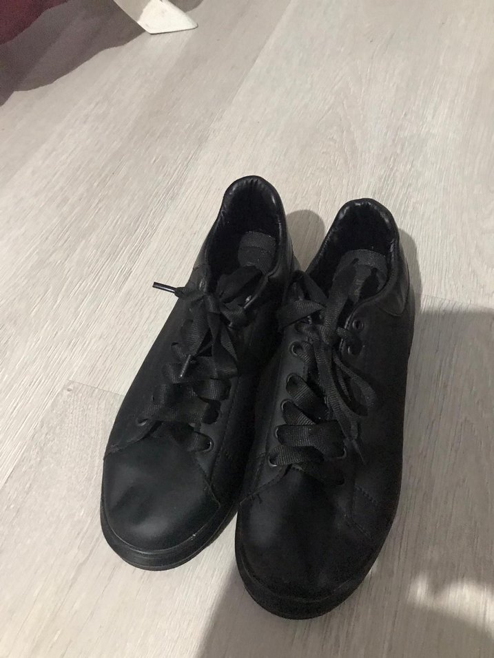 Siyah Kadın Spor Ayakkabı | Dolgu Topuklu - Görsel 5