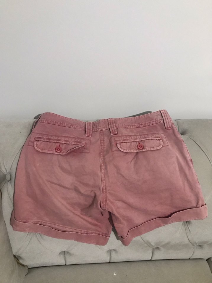 Pembe Mini Kadın Şort Pamuk Kumaş - Görsel 4