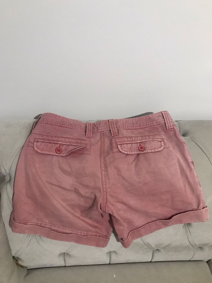 Pembe Mini Kadın Şort Pamuk Kumaş - Görsel 2