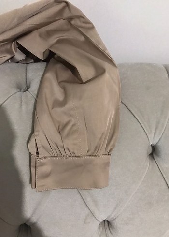 Bej Kadın Kumaş Pantolon Midi Boy - Görsel 5