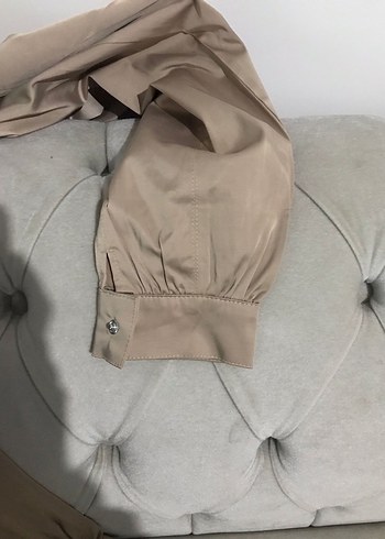 Bej Kadın Kumaş Pantolon Midi Boy - Görsel 6