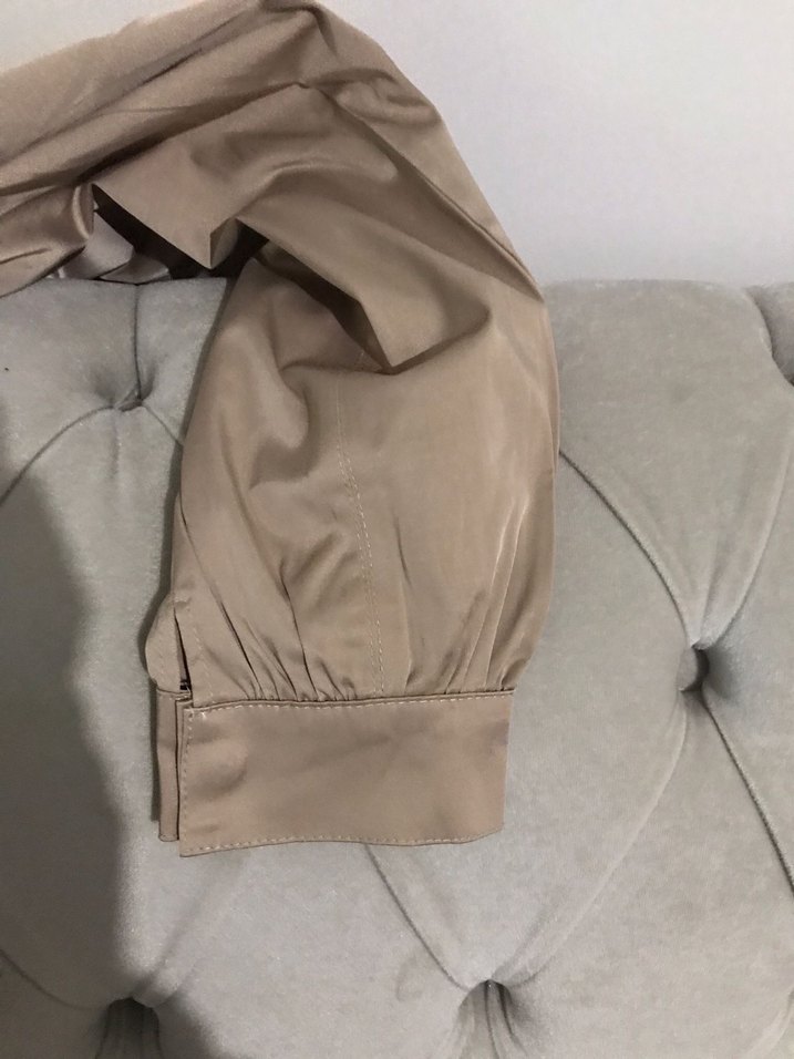 Bej Kadın Kumaş Pantolon Midi Boy - Görsel 5