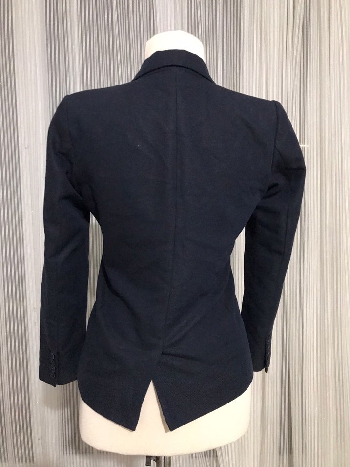 Düğmeli Gri Kadın Ofis Blazeri - Görsel 2