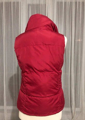 Kırmızı Düğmeli Kadın Yelek - Görsel 3